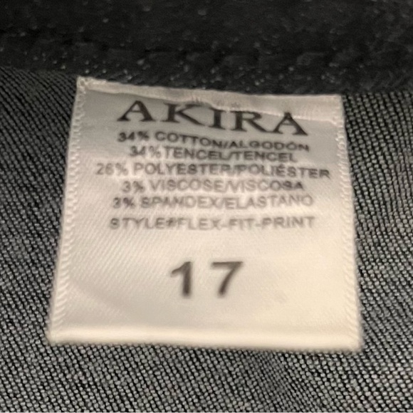 AKIRA Black and Rhinestone Flex-Fit Pants - Picture 2 of 3